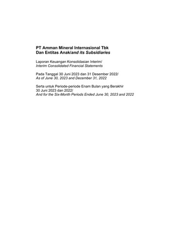 Thumbnail PT Amman Mineral Internasional Tbk Financial Statement 2023-h1