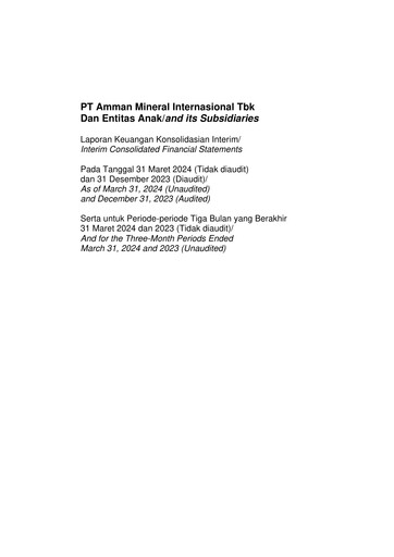 Thumbnail PT Amman Mineral Internasional Tbk Financial Statement 2024-q1