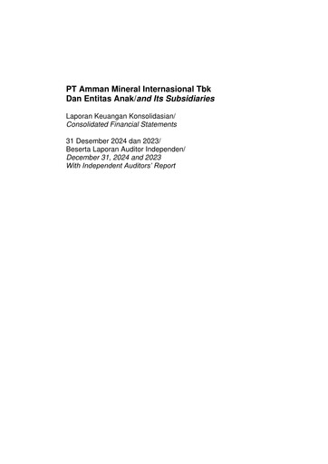 Thumbnail PT Amman Mineral Internasional Tbk Financial Statement 2023