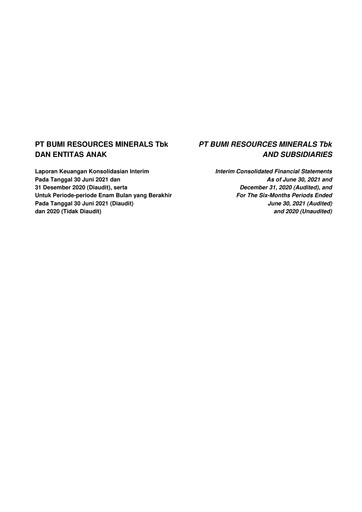 Thumbnail PT Bumi Resources Minerals Tbk Financial Statement 2021-h1
