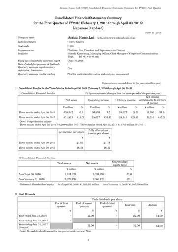 Thumbnail Sekisui House
 Quarterly Report fy2016-q1