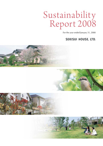 Thumbnail Sekisui House
 Sustainability Report fy2008