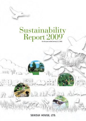 Thumbnail Sekisui House
 Sustainability Report fy2009