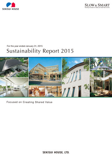 Thumbnail Sekisui House
 Sustainability Report fy2015