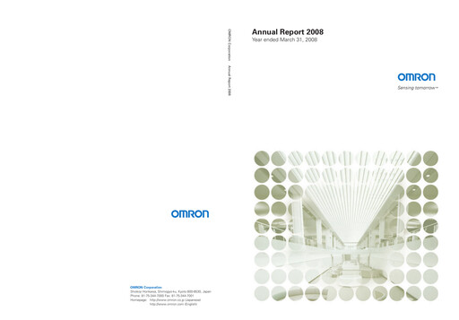 Thumbnail Omron Annual Report 2008