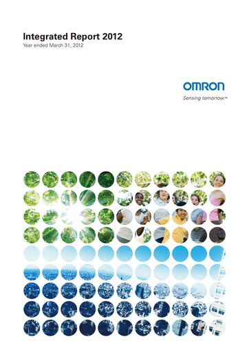 Thumbnail Omron Annual Report 2012