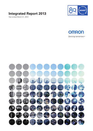 Thumbnail Omron Annual Report 2013