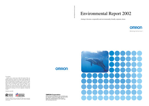 Thumbnail Omron Sustainability Report 2002