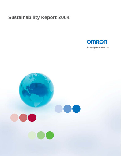 Thumbnail Omron Sustainability Report 2004