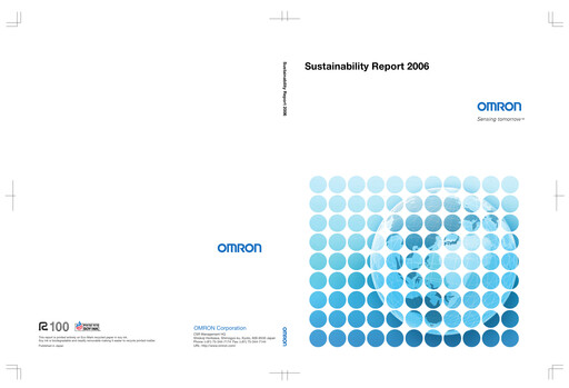Thumbnail Omron Sustainability Report 2006