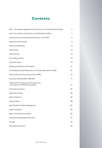 Vorschaubild MOL Group Jahresbericht 2003