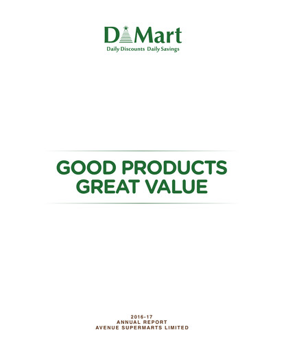 Thumbnail DMart Annual Report 2016-2017