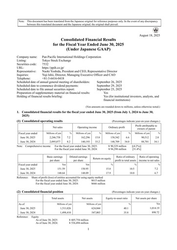 Thumbnail Pan Pacific International Holdings Financial Report fy2025