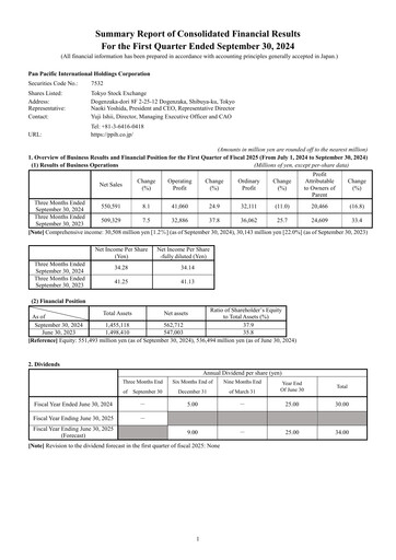 Thumbnail Pan Pacific International Holdings Quarterly Report fy2025-q1