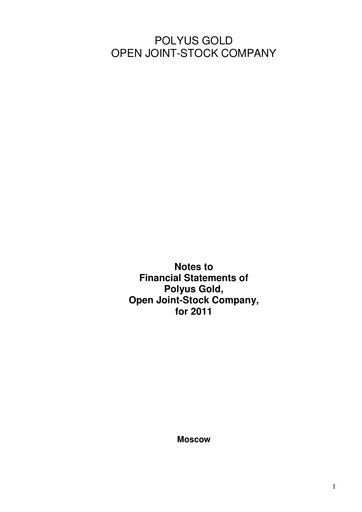 Thumbnail Polyus Financial Statement 2011