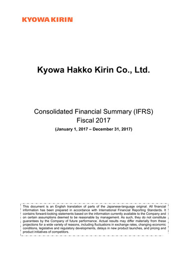 Thumbnail kyowa Kirin Financial Statement fy2017