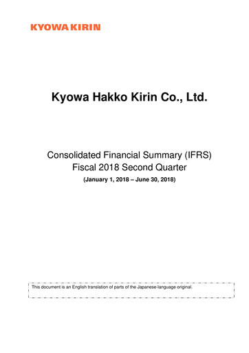 Thumbnail kyowa Kirin Half-year Report 2018-h1