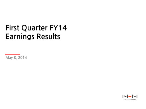 Thumbnail NHN Corp Quarterly Report 2014-q1