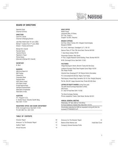 Thumbnail Nestlé India Annual Report 2002