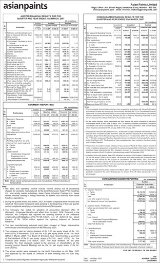 Thumbnail Asian Paints
 Financial Report 2006-2007