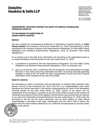 Thumbnail Asian Paints
 Financial Report 2019-2020