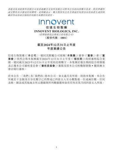 Thumbnail Innovent Biologics Financial Statement 2024