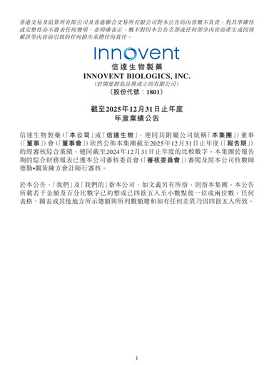 Thumbnail Innovent Biologics Financial Statement 2025