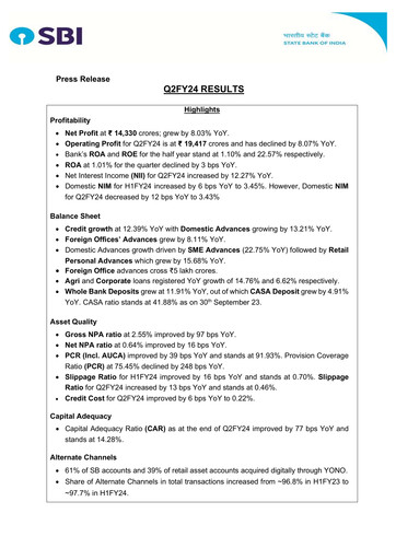 Thumbnail State Bank of India
 Half-year Report 2023-h1