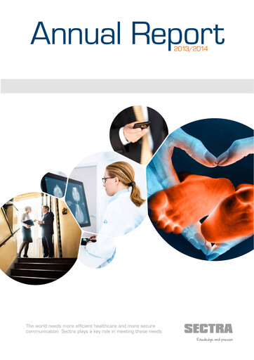 Thumbnail Sectra AB Annual Report 2013-2014