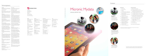 Miniature Mycronic Rapport annuel 2013