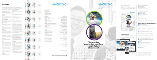Miniature Mycronic Rapport annuel 2015