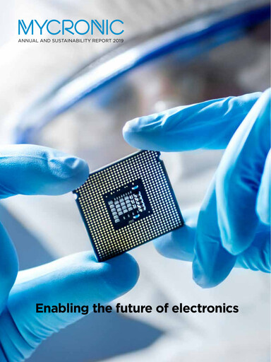 Miniature Mycronic Rapport annuel 2019