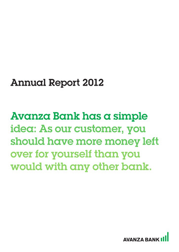 Thumbnail Avanza Bank Annual Report 2012
