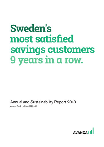 Thumbnail Avanza Bank Annual Report 2018