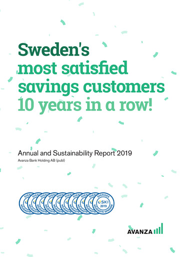 Thumbnail Avanza Bank Annual Report 2019