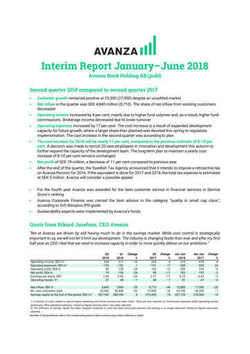 Thumbnail Avanza Bank Half-year Report 2018-h1