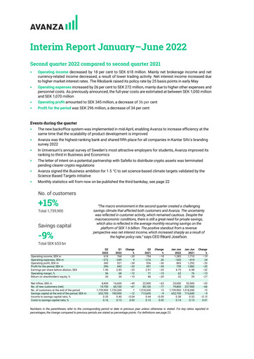 Thumbnail Avanza Bank Half-year Report 2022-h1