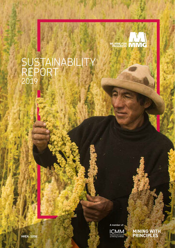 Thumbnail MMG Limited Sustainability Report 2019