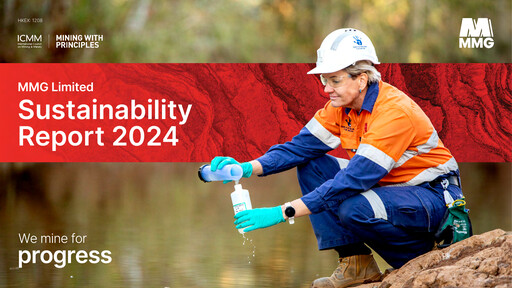 Thumbnail MMG Limited Sustainability Report 2024