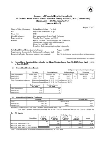 Thumbnail Daiwa House
 Quarterly Report 2013-q1