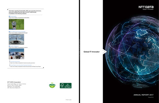Thumbnail NTT Data
 Annual Report 2017