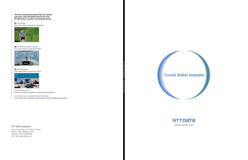 Thumbnail NTT Data
 Annual Report 2018