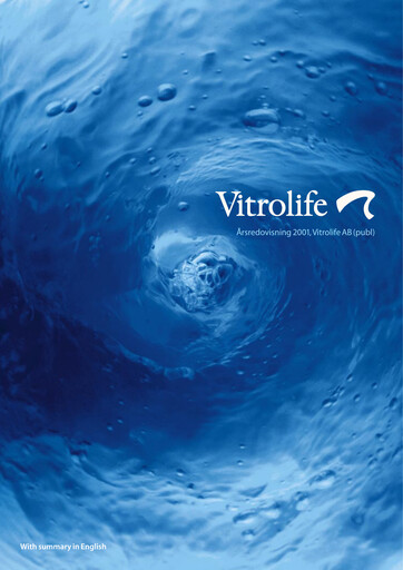 Thumbnail Vitrolife AB Annual Report 2001