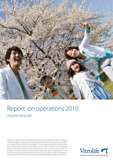 Thumbnail Vitrolife AB Quarterly Report 2010-q4