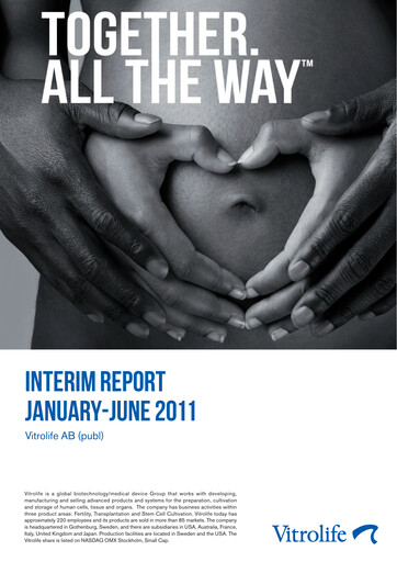 Thumbnail Vitrolife AB Quarterly Report 2011-q2