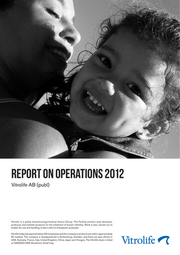 Thumbnail Vitrolife AB Quarterly Report 2012-q4