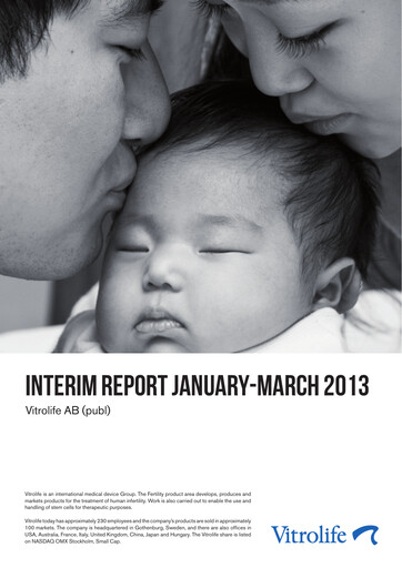 Thumbnail Vitrolife AB Quarterly Report 2013-q1