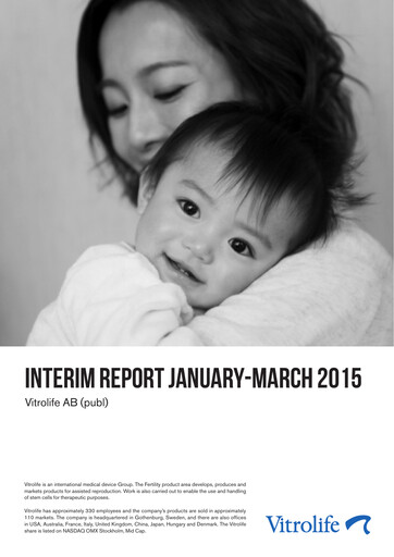 Thumbnail Vitrolife AB Quarterly Report 2015-q1
