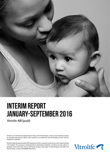 Thumbnail Vitrolife AB Quarterly Report 2016-q3