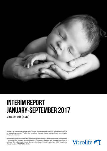 Thumbnail Vitrolife AB Quarterly Report 2017-q3